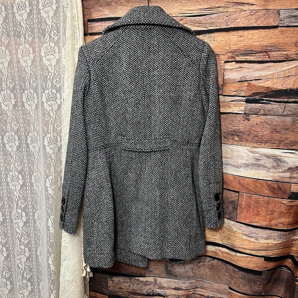 GUESS Women's Tweed Wool Blend Double-breasted Peacoat (025) - Picture 11 of 11